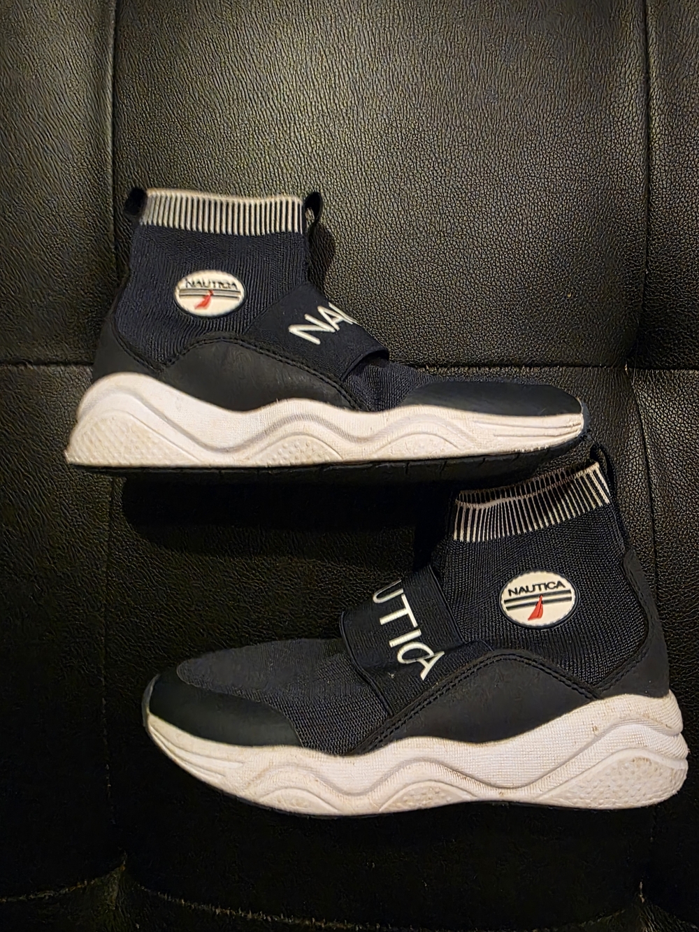 Nautica Kids' Navy Slip-On Athletic Sneaker Boots